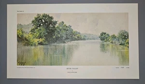 Paul Sawyier 1974 Limited Numbered Print "River Valley" MINT 14"x 8" - Picture 1 of 4