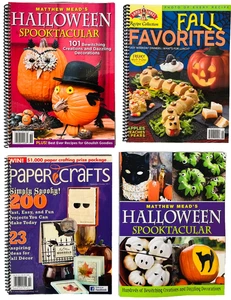 4 Halloween Party Idea Books DIY Holiday Decor Crafts Food Fun 2x Matthew Mead - Picture 1 of 20