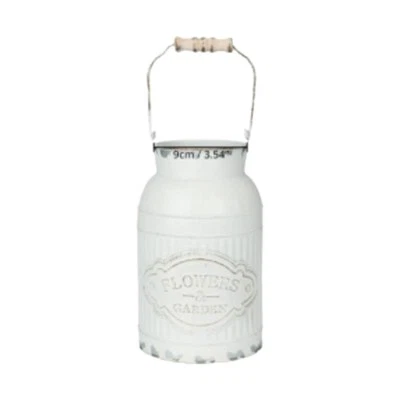 Milk Jug Vase Metal Flower Jug Decorative Planter Iron Floral Bucket Pot Flower - Image 1 of 4