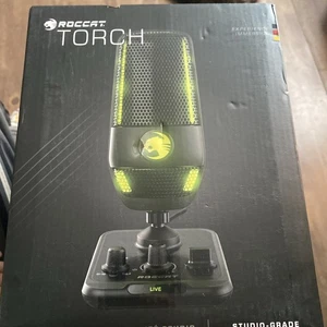 ROCCAT Torch USB Microphone with 24-Bit Studio-Grade Quality Audio & Pop Filter - Picture 1 of 1