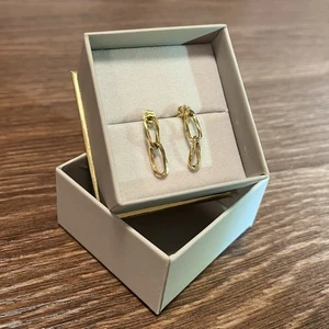 Ohrstecker Gliederkette Ohrringe Gold 375 WIE NEU - Bild 1 von 3