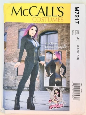 McCall's 7217  Yaya Han Ultimate Zipper Bodysuit Costume, 6-14, Cut Complete - Image 1 of 4