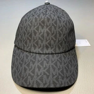 Michael Kors Signature MK Logo Baseball Cap Strapback Hat, Black One Size.NWT - Picture 1 of 8