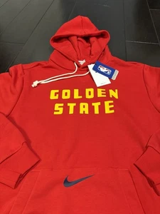 NWT Nike Golden State Warriors City Edition Hoodie Size Medium FZ0484-657 Red - Picture 1 of 7