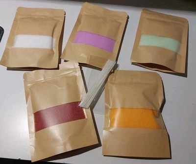 Kerzen-Sand-Wachs/ 5 x 45 g + 10 Dochte/ Selbstgestalten/ Granulat/ Basteln - Bild 1 von 2