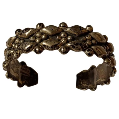 elaborate Ricardo Salas Sterling Silver Taxco Mexico Bracelet - Image 1 of 4