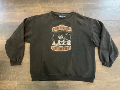 Sudadera Pullover Big Dogs of Country Music Grande Johnny Cash Western Vintage Foto 1 de 4
