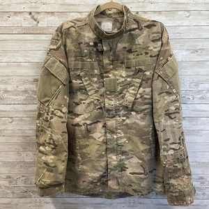 US Army Large Long Combat Uniform Coat Jacket Woodland Camo H 71-75" Ch 41-45" - Picture 1 of 8