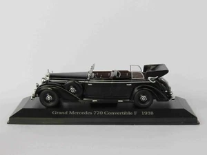 DIE-CAST CAR AUTO MERCEDES BENZ GRAND MERCEDES 770 CONVERTIBLE F 1938 1:43 #66 - Foto 1 di 2