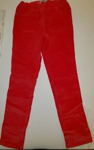 NEW MINI BODEN Girls Dark Pink CORD LEGGINGS Slim Pants Jeans Elastic Waist 12 - Picture 1 of 3