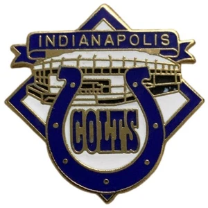 Vintage 1989 NFL Indianapolis Colts Logo Stadium Souvenir Pin - Picture 1 of 2