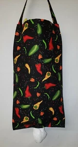 Hot Peppers Plastic Grocery Shopping Bag Holder - Picture 1 of 2