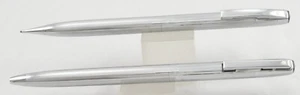 Sheaffer Imperial Chrome Ballpoint Pen & 0.9mm Pencil Set - 1980's - Made In USA - Picture 1 of 4