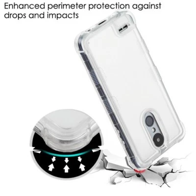 Funda protectora de goma silicona a prueba de golpes para LG K30 X410 K30 HYBRID + Kit Foto 1 de 4