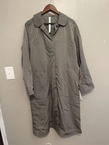 NWT Lululemon Lightweight Collared A-Line Coat Size 10 Sage Olive Green - Picture 1 of 8