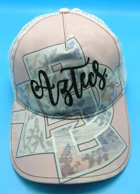 SAN DIEGO STATE UNIVERSITY hat pink white adjustable cap SDSU Aztecs *NEW* - Image 1 of 4