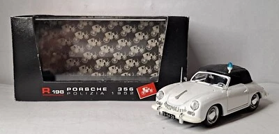 2028. BRUMM R198BC Porsche 356C Cabriolet Polizia Olandese/Dutch Police CLOSED - Immagine 1 di 4