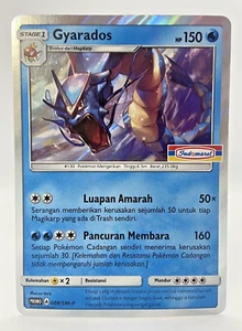 Special Pokemon TCG Indonesia Gyarados PROMO 008/SM-P Indomaret Stamp - Picture 1 of 5