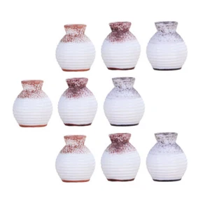 9 Pcs Simulated Succulent Plant Ornaments Resin Flower Vase Decor - Bild 1 von 12