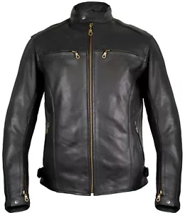Motorradlederjacke Biker Lederjacke Motorradjacke Bikerjacke Biker Protektoren - Bild 1 von 8