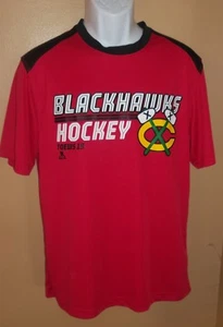 Talla M NHL Chicago Blackhawks Hockey Rojo Poliéster Camiseta Para Hombre Nueva Con Etiquetas - Imagen 1 de 2