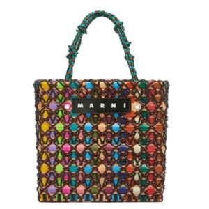 MARNI Market Cake Basket Bag Braided Design Brand Limited Stock Collection Japan - Picture 1 of 7