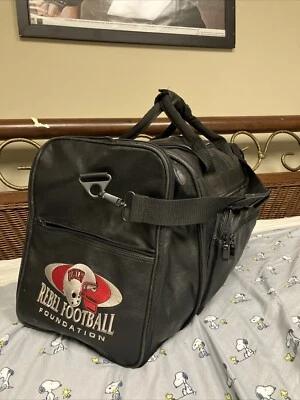 Vintage UNLV Rebel Football Foundation Expandable Leather Travel Bag Las Vegas - Image 1 of 4