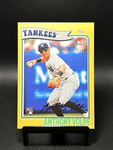 2023 Topps Brooklyn Collection #6 Anthony Volpe Gold /50 Yankees RC - Picture 1 of 2