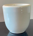 Vintage White Porcelain Military Hand Warmer Mug No Handle & Unstamped
