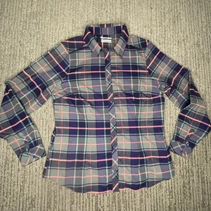 Columbia Gr. L Damen Hemd Flanell Knopf Langarm Omni Wick Verdunstung - Bild 1 von 9