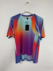 Soar Running Printed Featherweight Tech Tee Blue / Rainbow Dot Size Small - Bild 1 von 23