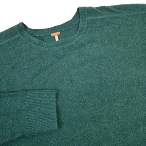 Free People Luna Pullover Sweater in Alpine Green Womens Size XS Slouchy Relaxed - Picture 1 of 7