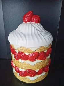 Barattolo biscotti vintage Cara Creations Corp 1979 Giappone fragola shortcake - Foto 1 di 6