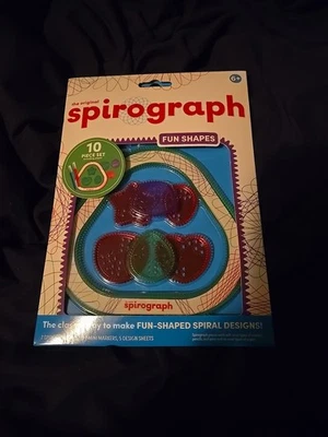Spirograph Fun Shapes 10 Piece Set Spiral Designs for Kids New in Package.  6+ - Image 1 of 4