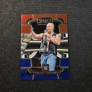 2024 Panini Select WWE Stone Cold Steve Austin rojo, blanco y azul Concourse #45 - Imagen 1 de 2