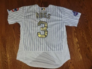 Chicago Cubs 2016 World Series Gold Letter David Ross #3 Jersey Size 48 - Picture 1 of 3