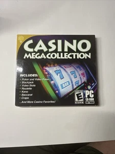 Casino Mega Collection, PC Game, 2015, New with Slip-Cover - Picture 1 of 2