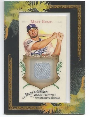 2008 Topps Allen and Ginter Relics #MK Matt Kemp C - NM-MT - Image 1 of 2