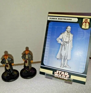 JUEGO DE 2 FLECOS GUARDAESPALDAS HUMANO STAR WARS MINIATURAS 11 46/60 - Imagen 1 de 2