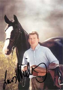 Autogrammkarte Reiter mit Pferd - Pferdesport Equestrian Signed Photo - Bild 1 von 2