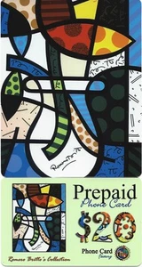 TARJETA TELEFÓNICA PREPAGA COLECCIÓN ROMERO BRITTO: JARRÓN **COMO NUEVA ** - Imagen 1 de 1