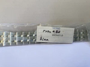 Seiko Original Watchband/Bracelet for Mod N431J9. 21mm Solid Steel Two Tone - Picture 1 of 4