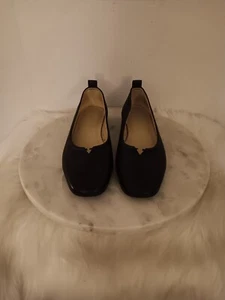 Everlane Damengröße 9,5 Ballerinas schwarz Leder Halbschuhe hergestellt in Italien - Bild 1 von 14