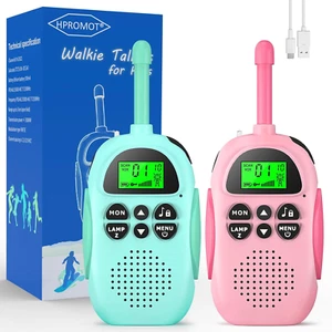 Walkie Talkies for Kids Rechargeable Toys for Ages 5-7 Boys Girls, Blue+Pink - Picture 1 of 7