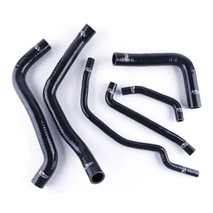 Manguera de refrigerante de radiador de silicona para Suzuki GSXR600 GSXR 600 750 K6 K7 06-09 negra - Imagen 1 de 12