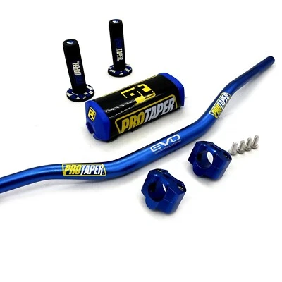 Original "Evo" PRO TAPER Handlebar Fat Bar DIRT BIKE 1 1/8'' ATV Quad GRIPS Pads - Image 1 of 4