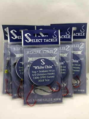 Plataforma Hi Lo 4/0. Blackfish Seabass Cod. Peces de fondo. 100% atado a mano Foto 1 de 4