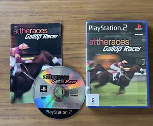 PlayStation 2 PS2 game AT THE RACES GALLOP RACER with Manual horse racing Sim - Picture 1 of 5