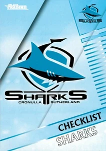 2018 CRONULLA SHARKS NRL Card CLUB LOGO Traders - Picture 1 of 2