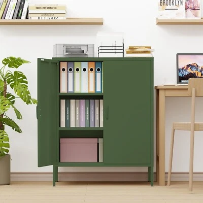 Cofar Armario Metal 40"H con Estantes Ajustables 2 Puertas para Hogar,Oficina,Baño Foto 1 de 4